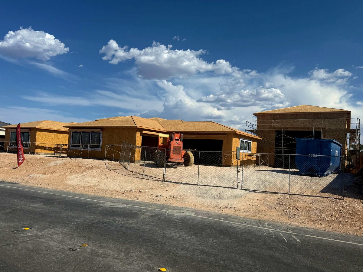 Home under construction, framing stage