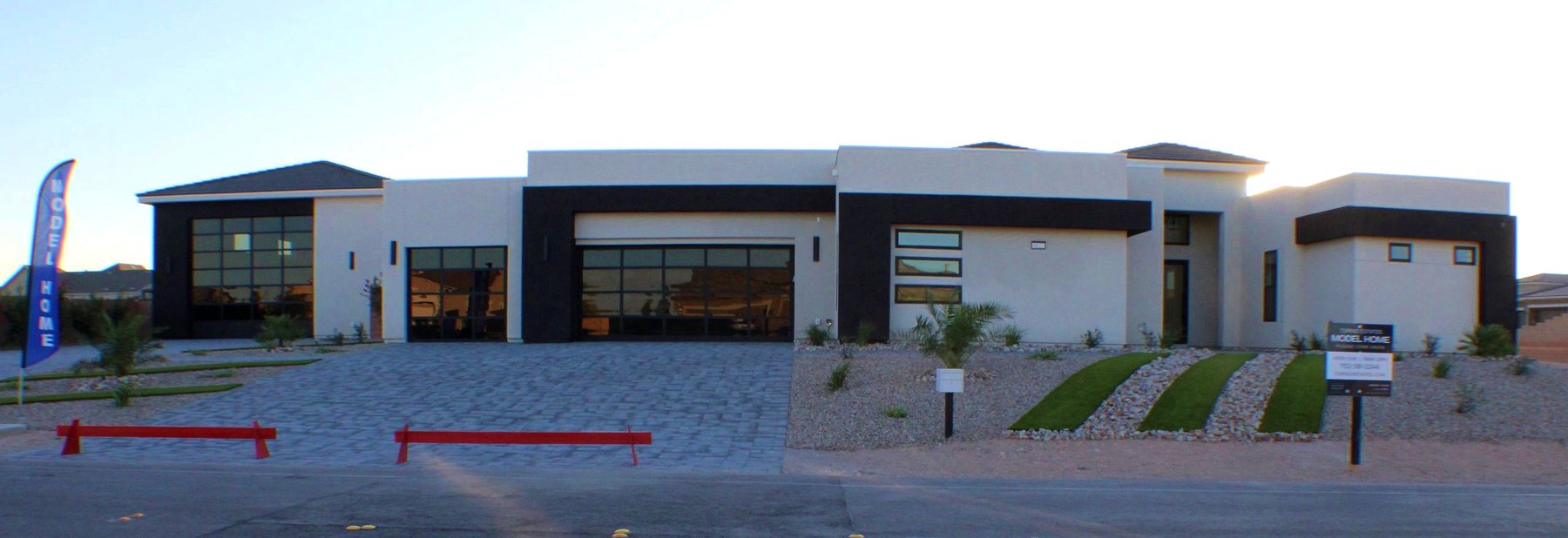 Completed Custom Builds home exterior, wide view